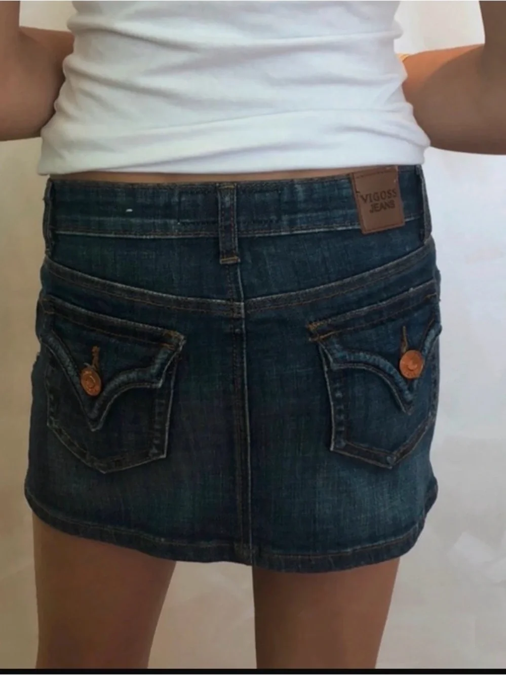 Girls Jean Mini Skirt